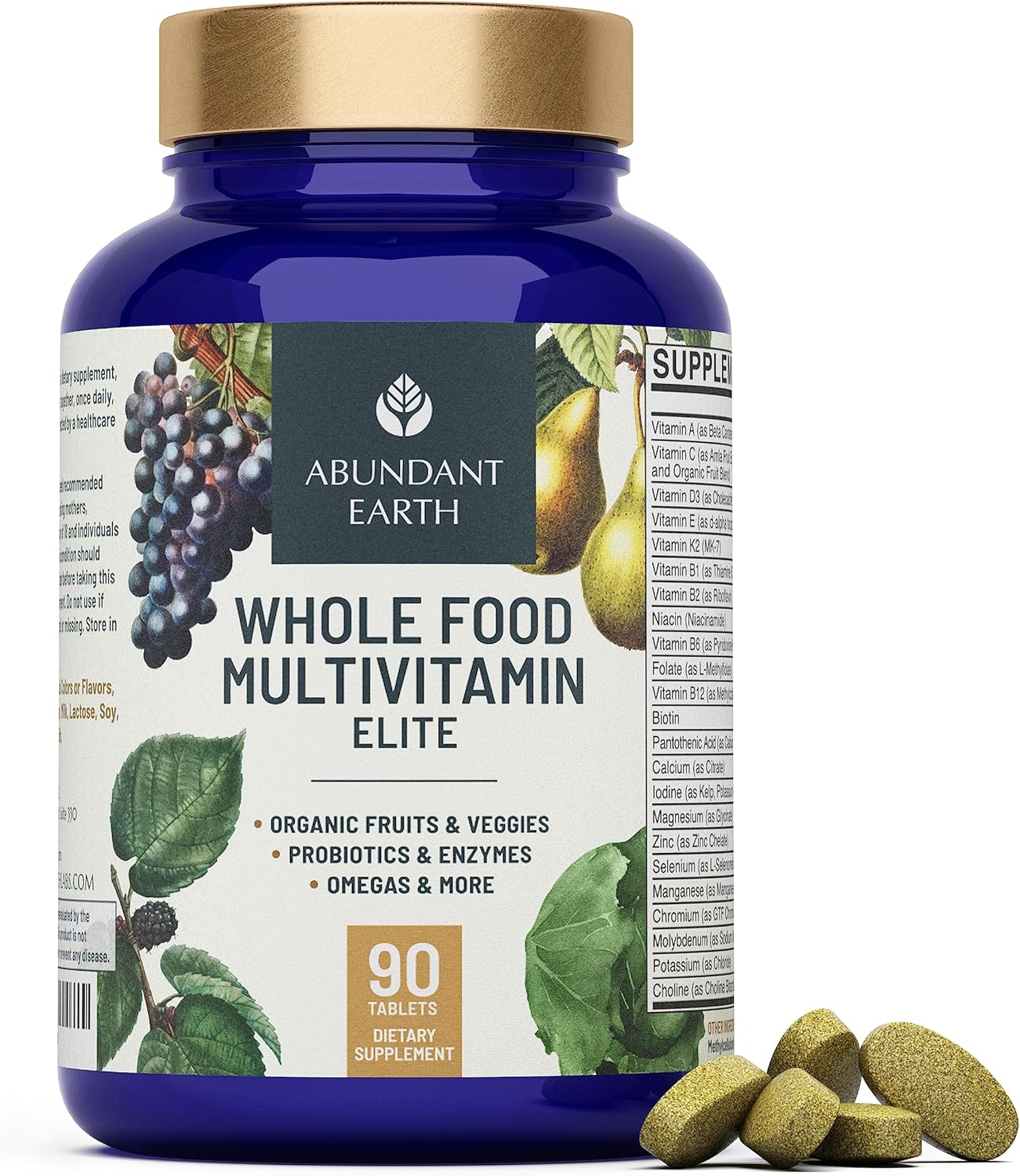Abundant Earth Whole Food Multivitamin for Women