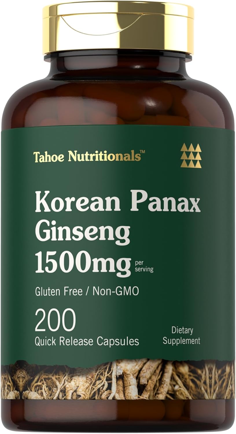 Tahoe Nutritionals Korean Panax Ginseng Extract 1500 mg